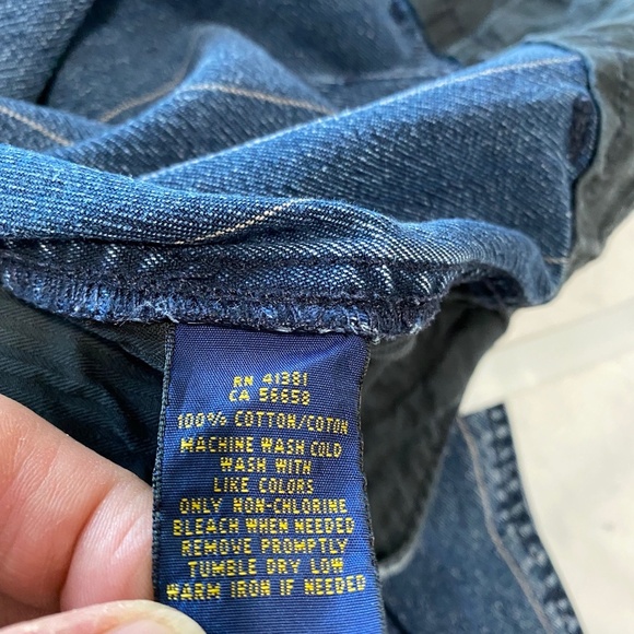 Polo Ralph Lauren Women's Thin Stripe Blue Jeans Size 6 - Picture 9 of 15